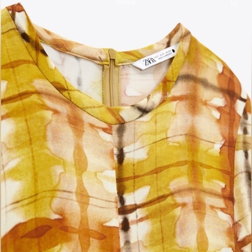 ZARA PRINTED MIDI DRESS - Picture 5 of 7